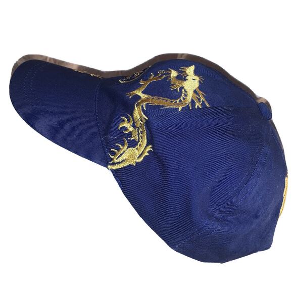 Victoria Cruises Blue Dragons Embroidered Baseball Hat Cap Adjustable Strap EUC - Picture 4 of 11